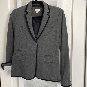 JCrew Grey Knit Stretch Blazer